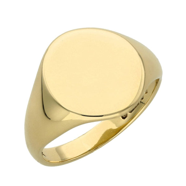 Gents 9ct Yellow Gold Signet Ring - Size S