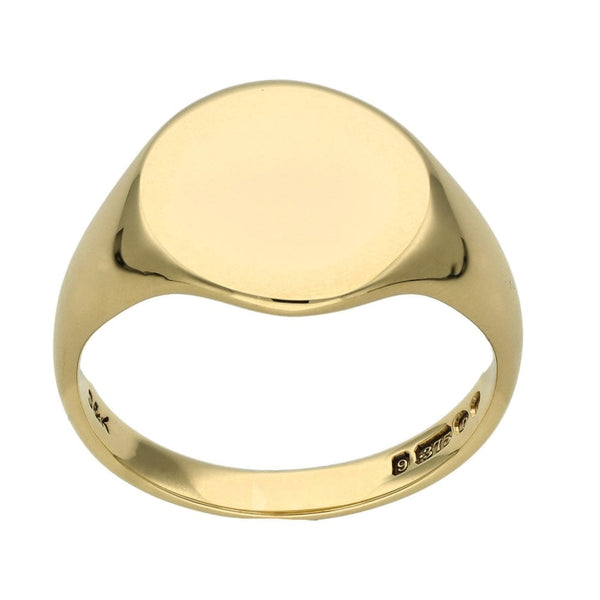 Gents 9ct Yellow Gold Signet Ring - Size S