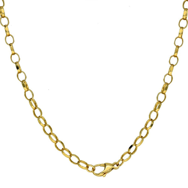 Gents 9ct Yellow Gold Belcher Chain - 21" - 9.3g