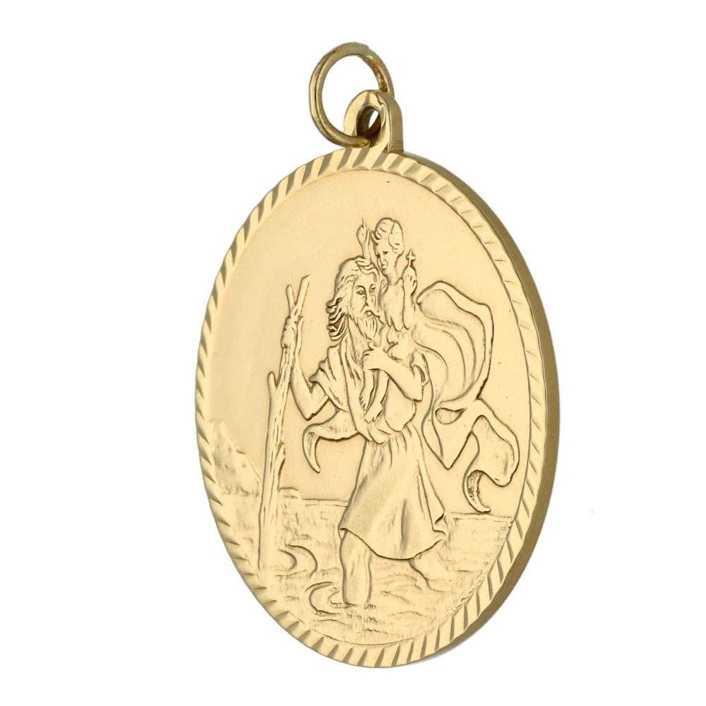 9ct Yellow Gold St. Christopher Pendant - 6.2g