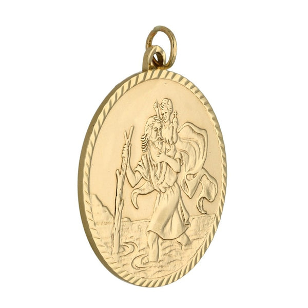 9ct Yellow Gold St. Christopher Pendant - 6.2g