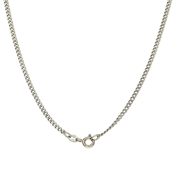 Ladies 18ct White Gold 2.23ct Diamond Cross & 9ct Chain