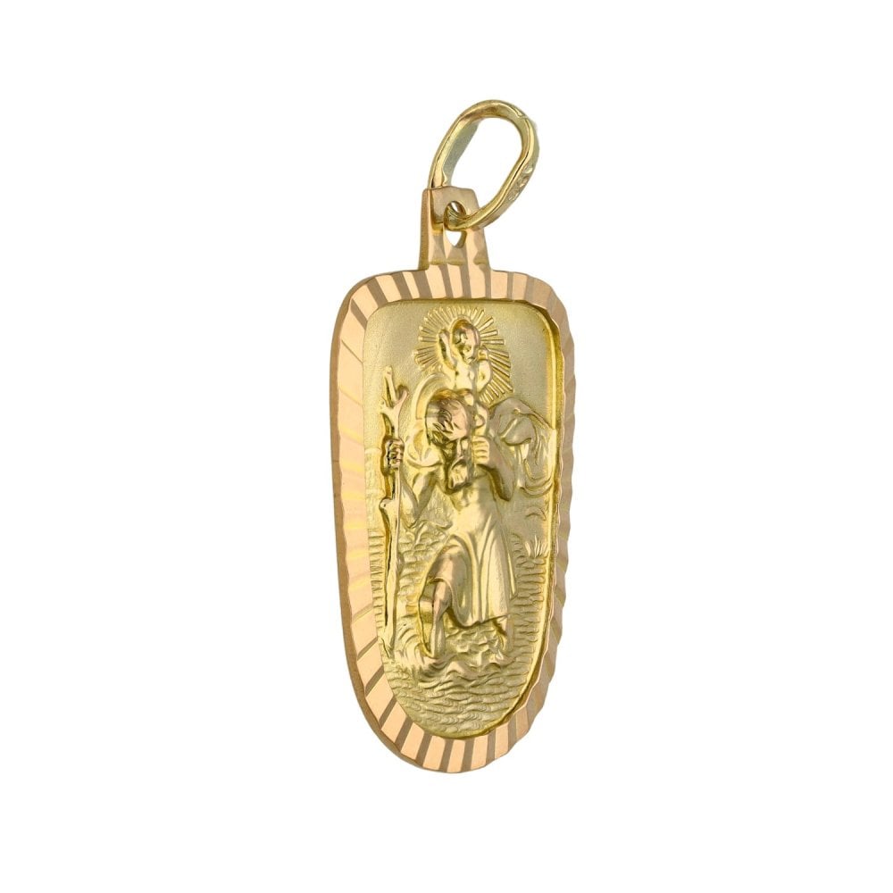 Gents 9ct Yellow Gold St. Christopher Medal - 3.4g