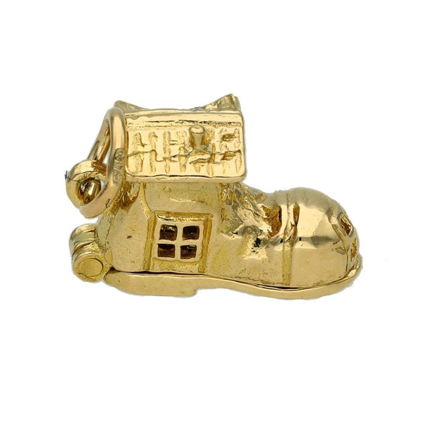 Ladies 9ct Yellow Gold Boot Charm - 2.9g