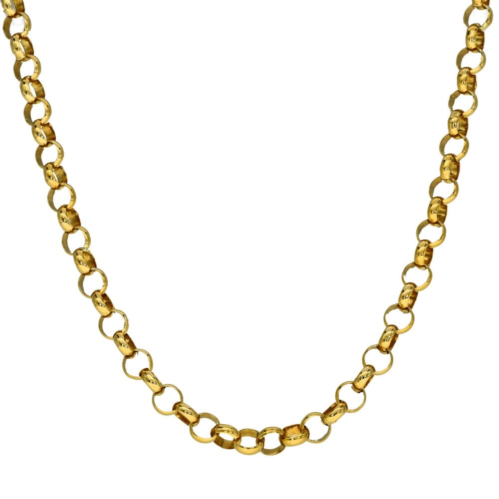 Gents 9ct Yellow Gold Belcher Chain - 20" - 17.4g