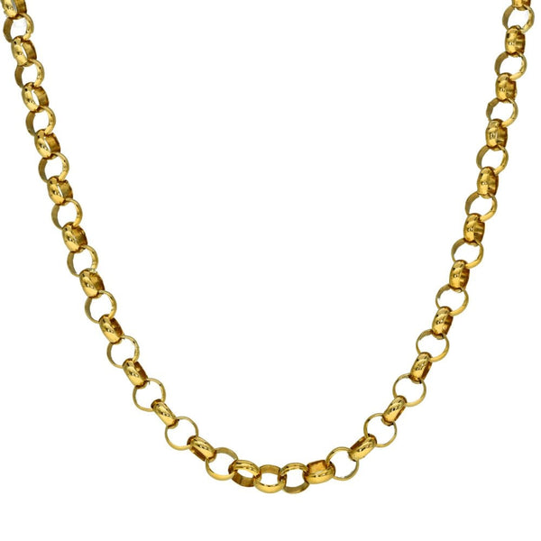 Gents 9ct Yellow Gold Belcher Chain - 20" - 17.4g