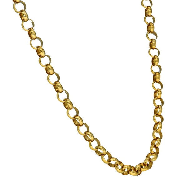 Gents 9ct Yellow Gold Belcher Chain - 20" - 17.4g
