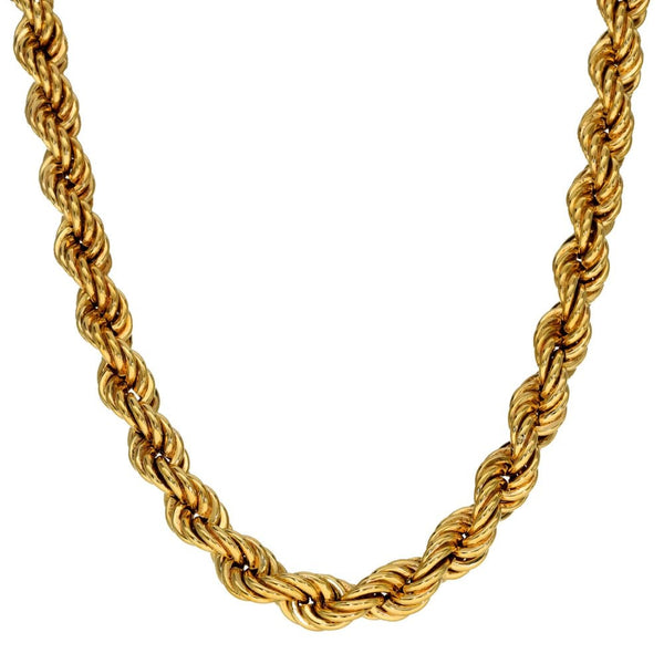 Gents 9ct Yellow Gold Rope Chain - 18" - 7mm