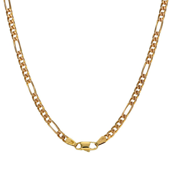 9ct Yellow Gold Figaro Chain - 18" - 10.8g