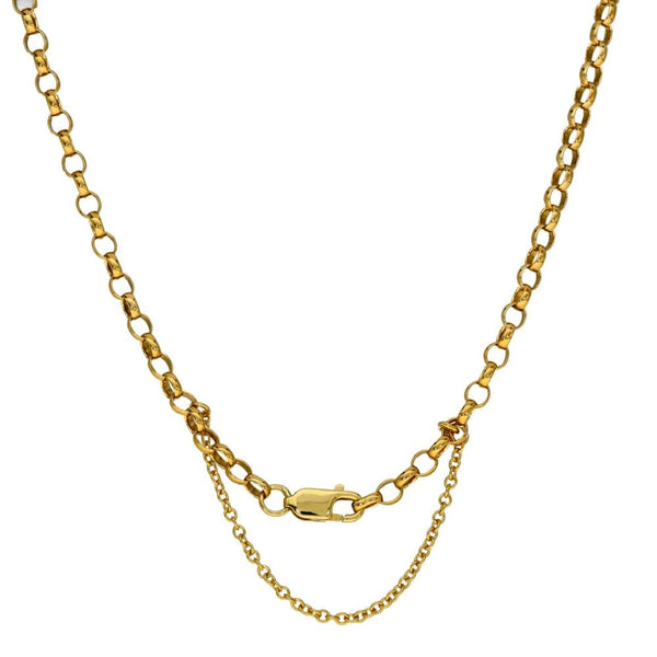 Ladies 9ct Yellow Gold Belcher Chain - 32" - 14.6g