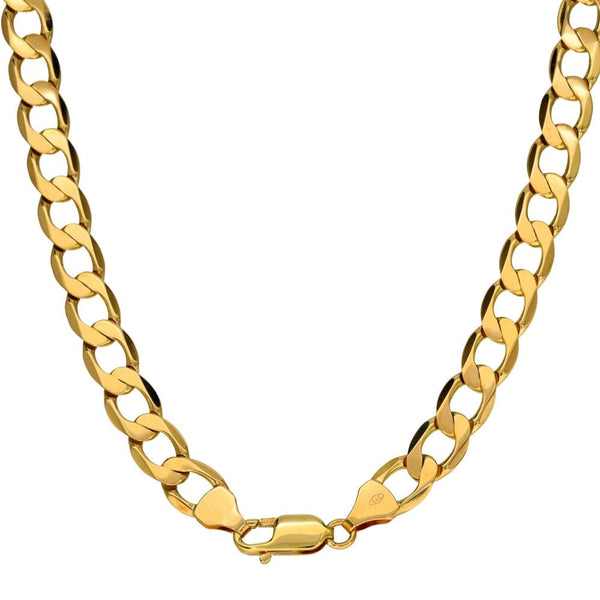 Gents 9ct Yellow Gold Curb Chain - 20" - 30.8g