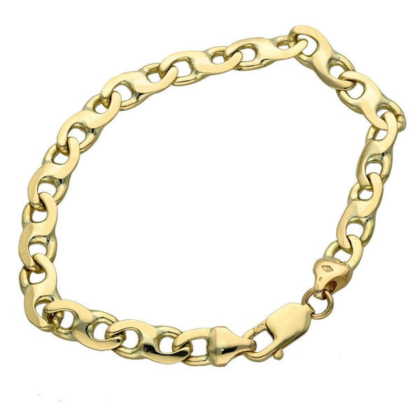 9ct Yellow Gold Fancy Link Bracelet - 22.6g