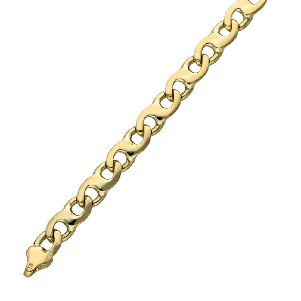 9ct Yellow Gold Fancy Link Bracelet - 22.6g