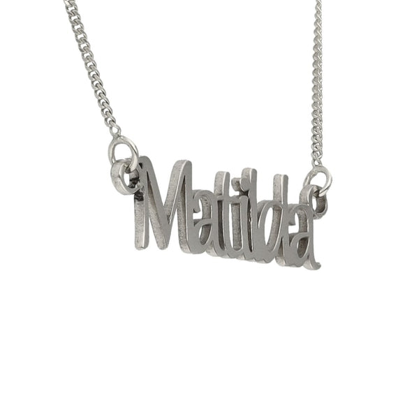 Bespoke Customisable Silver Name Pendant