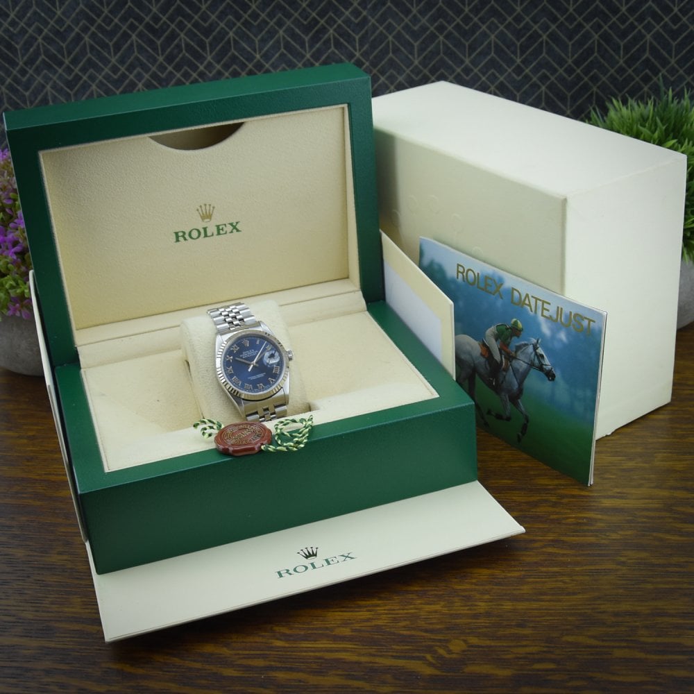 Datejust 16234 - Gents Watch - Blue Dial - 2002