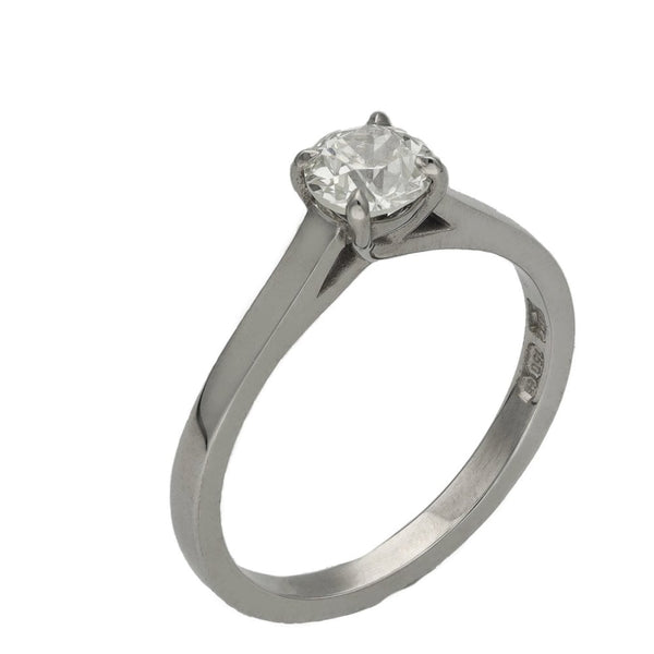Ladies 18ct White Gold 0.67ct Diamond Solitaire Ring