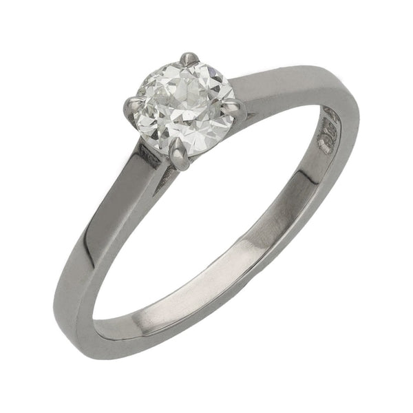 Ladies 18ct White Gold 0.67ct Diamond Solitaire Ring