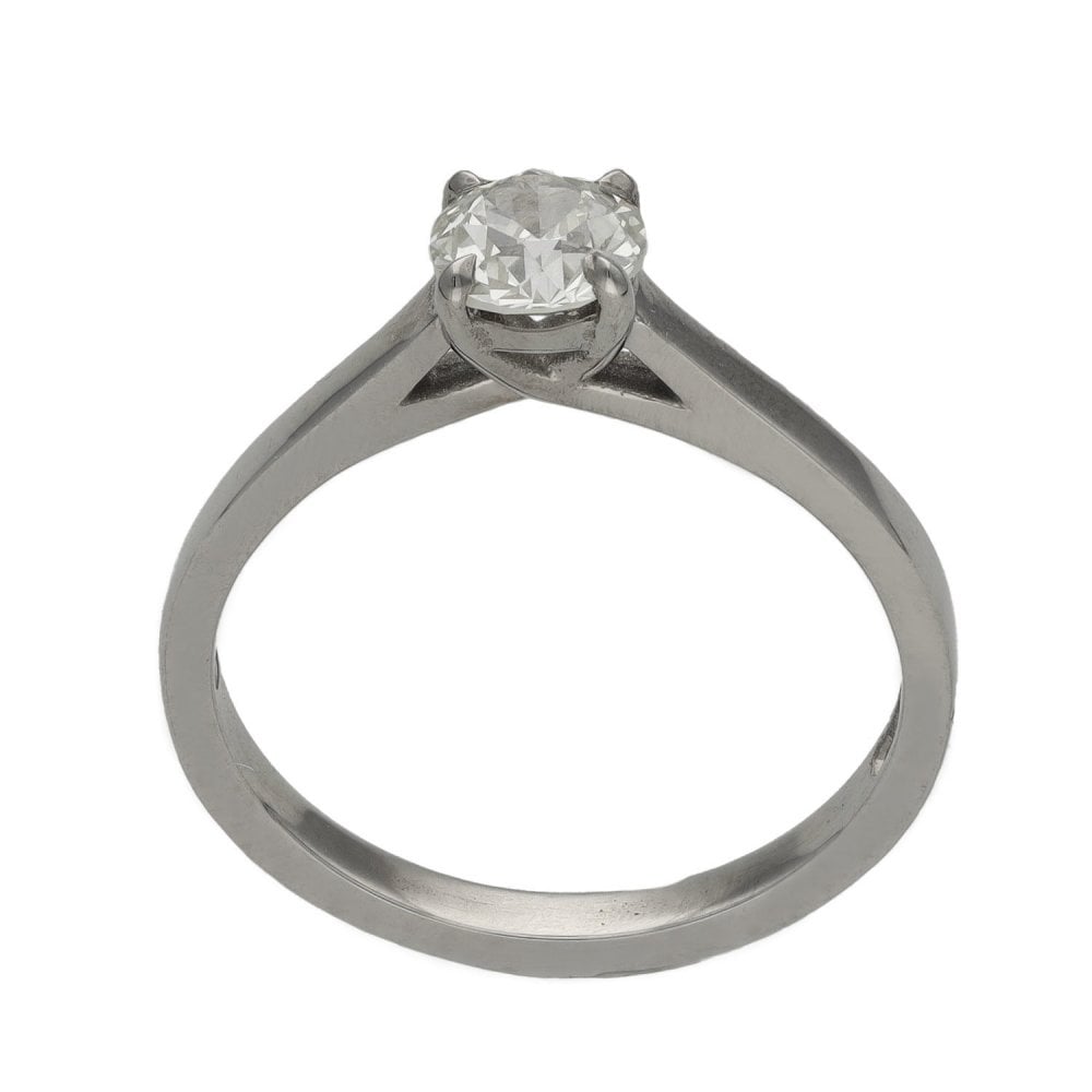 Ladies 18ct White Gold 0.67ct Diamond Solitaire Ring