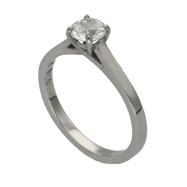Ladies 18ct White Gold 0.67ct Diamond Solitaire Ring
