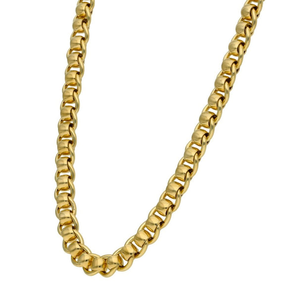9ct Yellow Gold Rollerball Chain - 20" - 55.0g