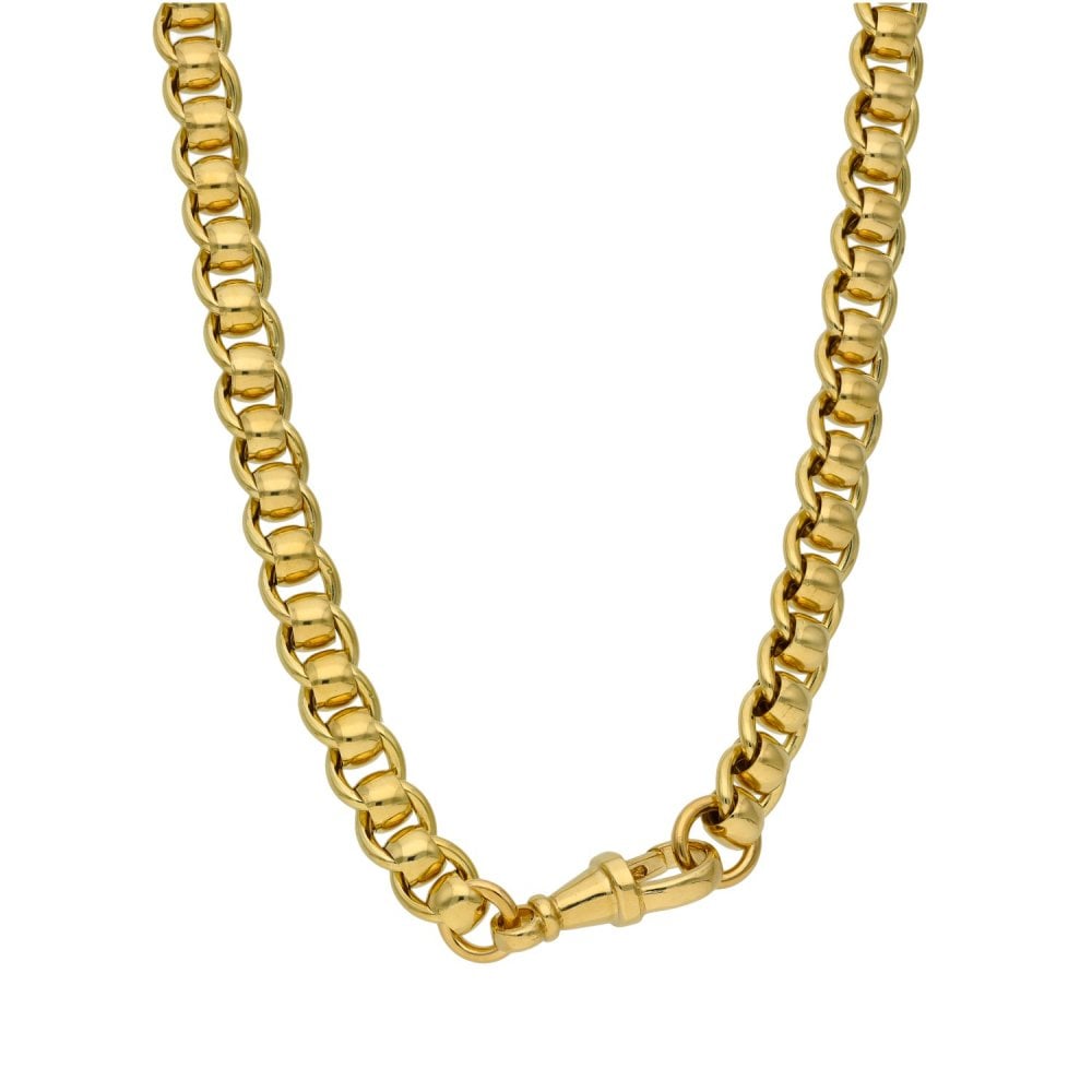 9ct Yellow Gold Rollerball Chain - 20" - 55.0g