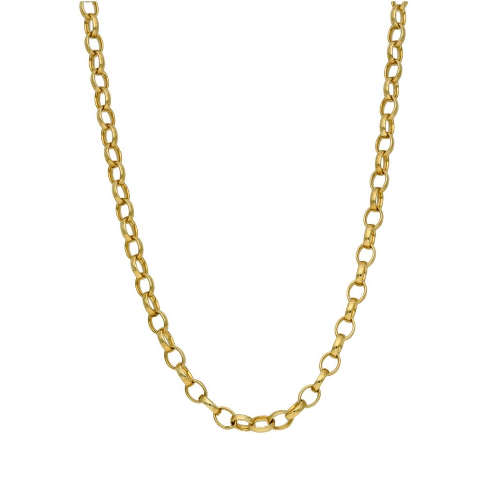 Gents 9ct Yellow Gold Belcher Chain - 26" - 14.1g