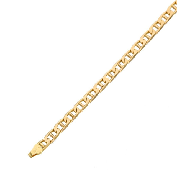 Ladies 9ct Yellow Gold 8" Anchor Link Bracelet - 6.9g