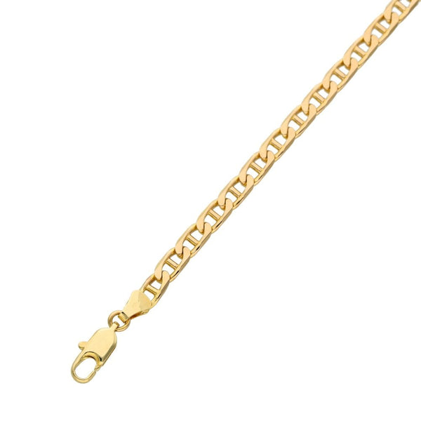 Ladies 9ct Yellow Gold 8" Anchor Link Bracelet - 6.9g