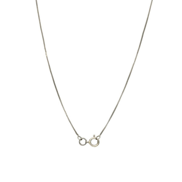 Ladies 18ct White Gold Diamond Pendant & Necklace - 18" - 0.25ct