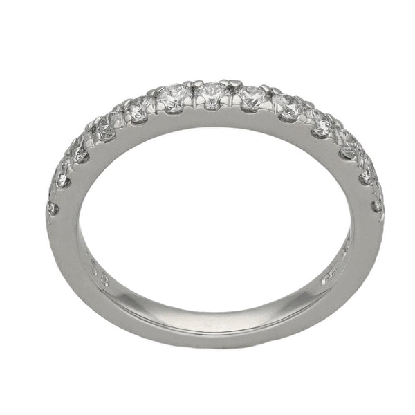 Ladies Platinum Diamond Half Eternity Ring -  0.58ct - VS1/2