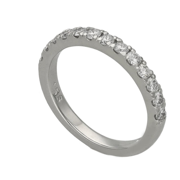 Ladies Platinum Diamond Half Eternity Ring -  0.58ct - VS1/2