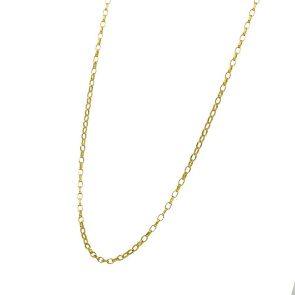 Ladies 9ct Yellow Gold 18" Belcher Chain