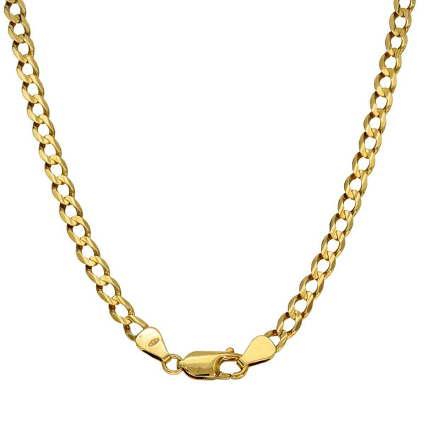 Ladies 9ct Yellow Gold Curb Chain - 20" - 14.0g