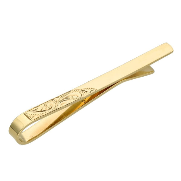 Gents 9ct Yellow Gold Tie Slide - 2.7g