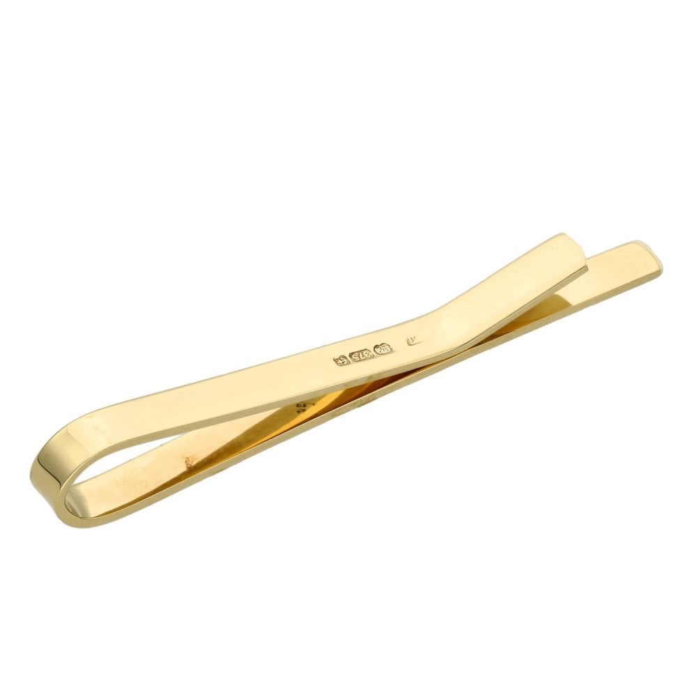 Gents 9ct Yellow Gold Tie Slide - 2.7g