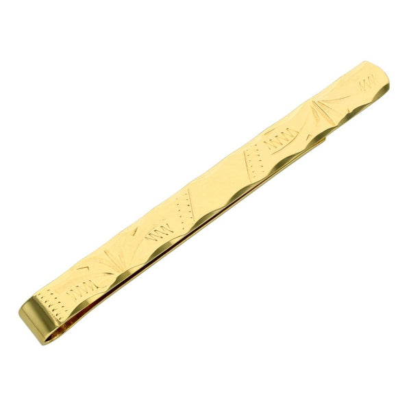 Gents 9ct Yellow Gold Tie Slide - 3.3g