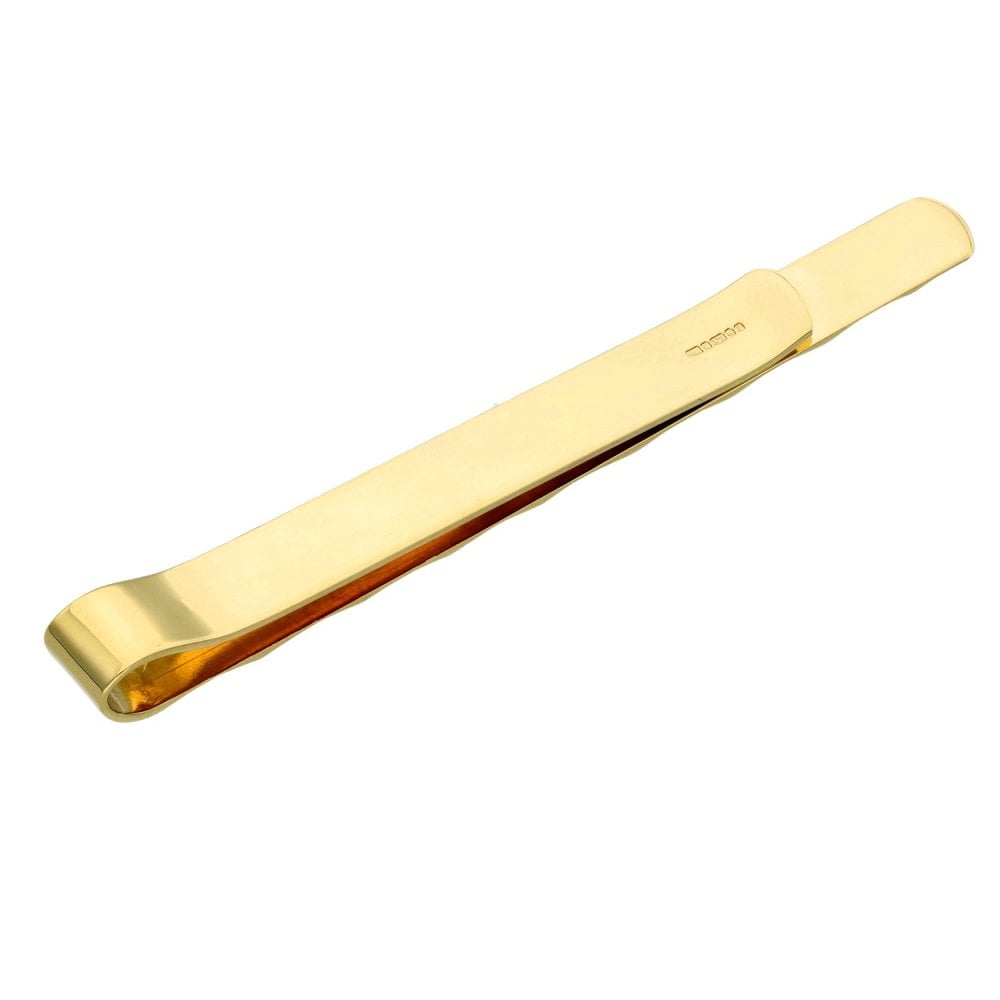 Gents 9ct Yellow Gold Tie Slide - 3.3g