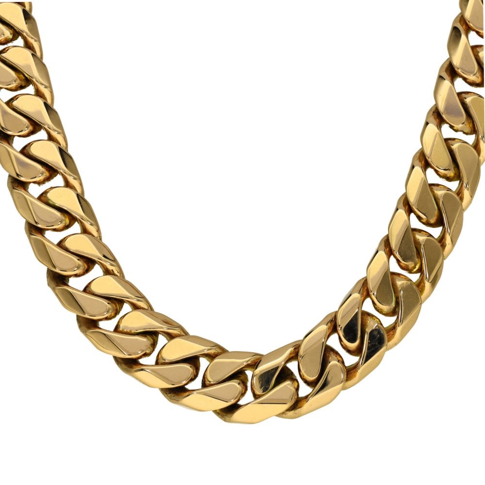 Gents 9ct Yellow Gold 22" Heavy Curb Chain - 230.9g