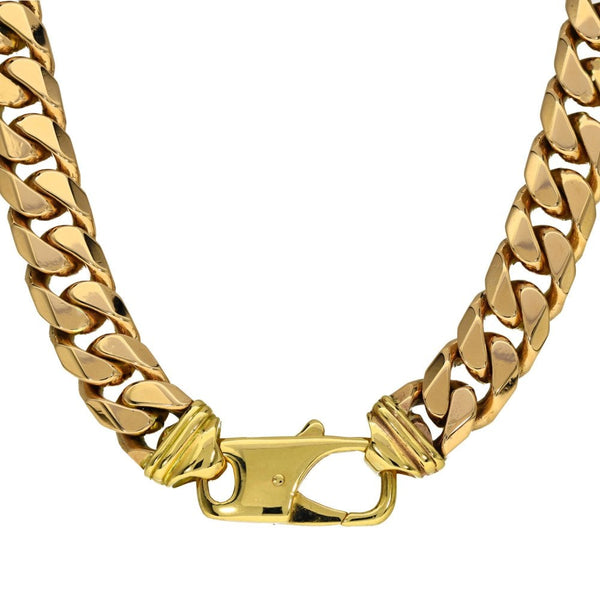 Gents 9ct Yellow Gold 22" Heavy Curb Chain - 230.9g