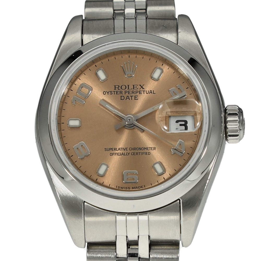 Oyster Perpetual Date 79160 - Ladies Watch - Copper Dial - 2004