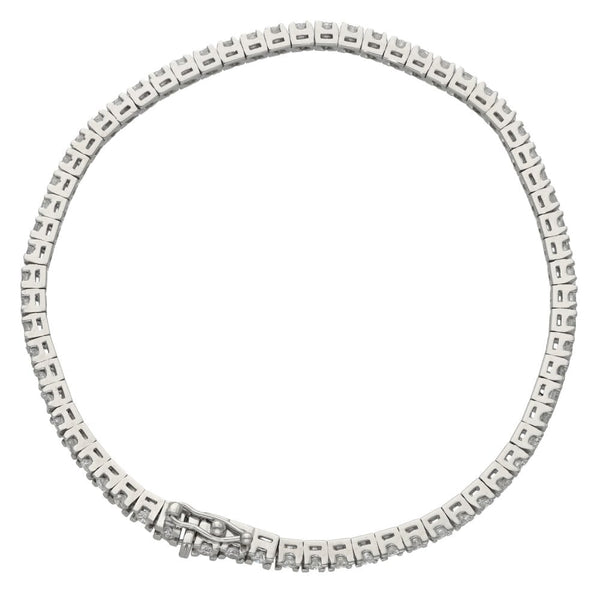 Ladies 18ct White Gold 2.64ct Diamond Set Tennis Style Bracelet