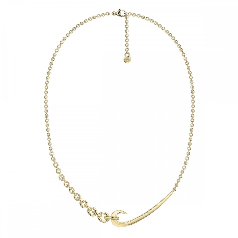 Hook Chain Choker Pendant - Yellow Gold Vermeil
