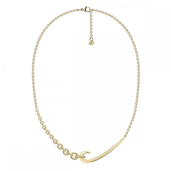 Hook Chain Choker Pendant - Yellow Gold Vermeil