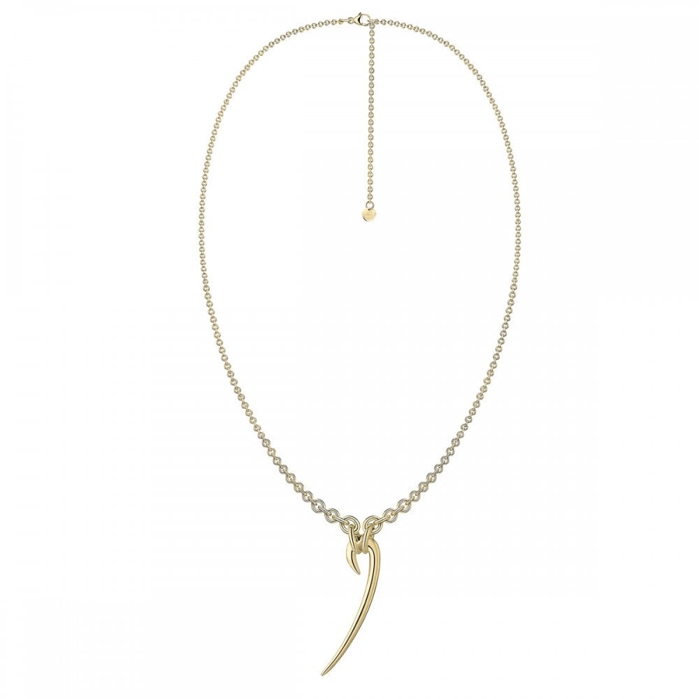 Hook Drop Necklace - Yellow Gold Vermeil