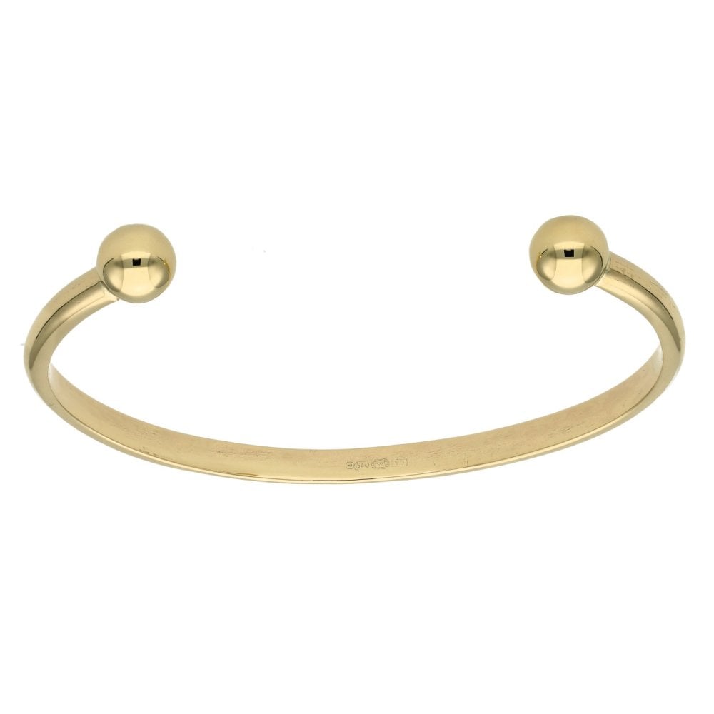 9ct Yellow Gold Torque Bangle - 17.2g