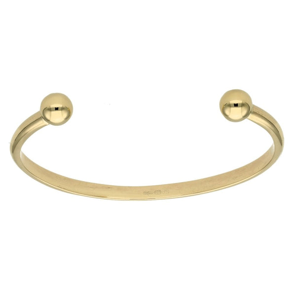 9ct Yellow Gold Torque Bangle - 17.2g