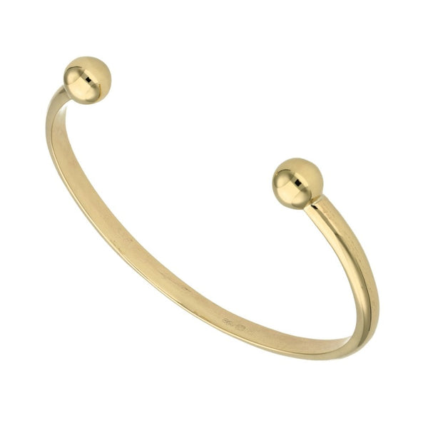 9ct Yellow Gold Torque Bangle - 17.2g