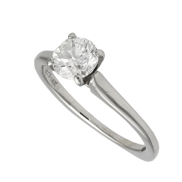 Ladies 9ct White Gold 0.78ct Diamond Solitaire Engagement Ring