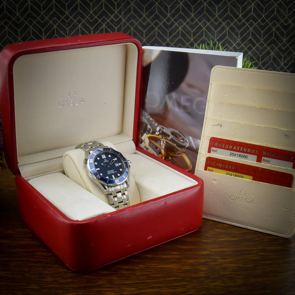 Seamaster 2541.80.00 - Gents Quartz Watch - Blue Dial - 2003