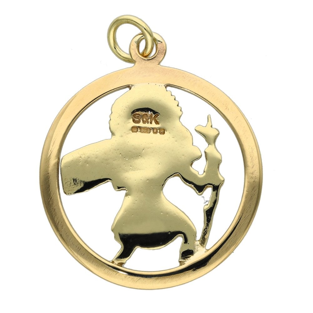 9ct Yellow Gold St. Christopher Pendant - 26x26mm - 4.4g